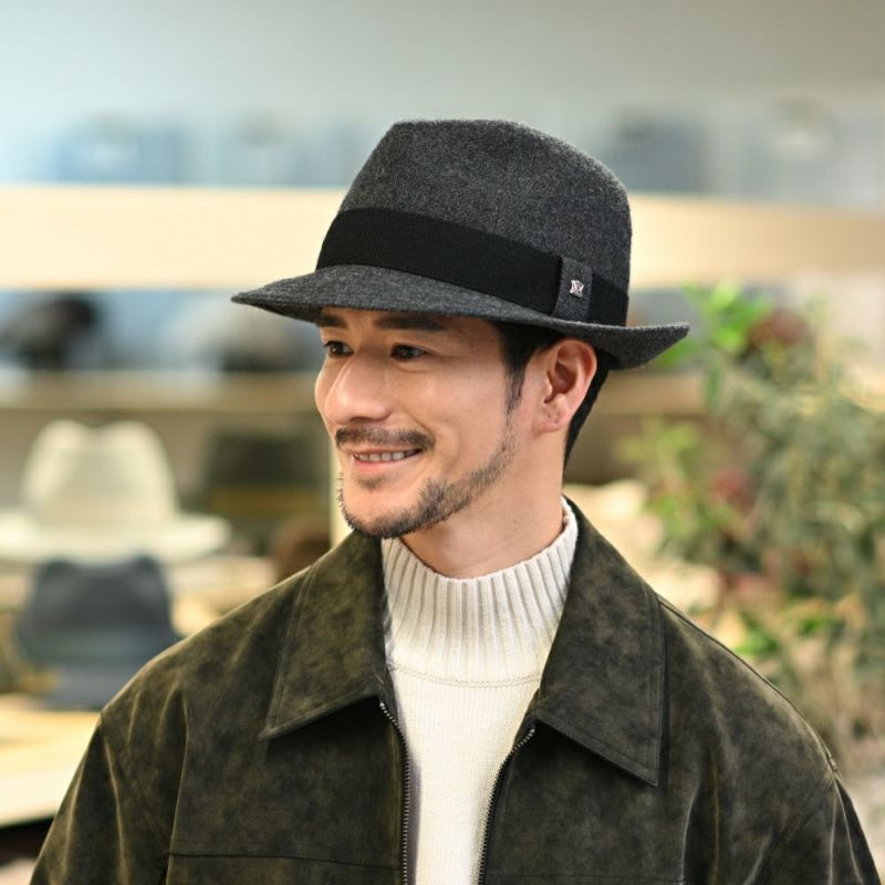 ノックスのソフトハット Wool Serge Windsor（ウールサージ ウインザー） チャコール