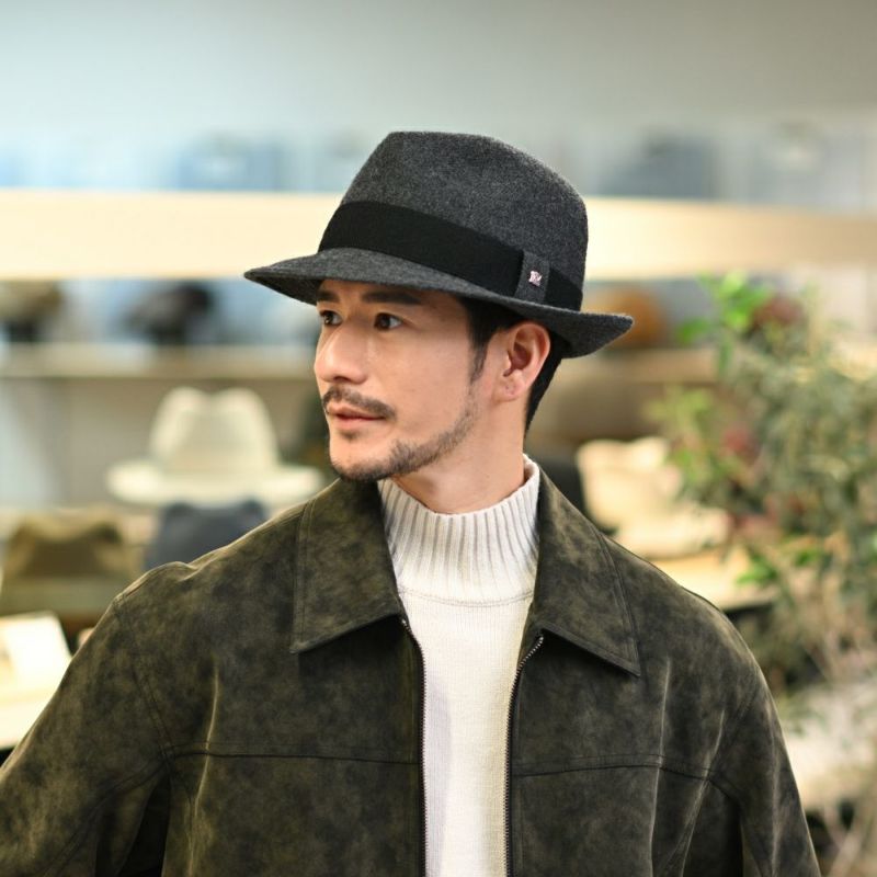 ノックスのソフトハット Wool Serge Windsor（ウールサージ ウインザー） チャコール