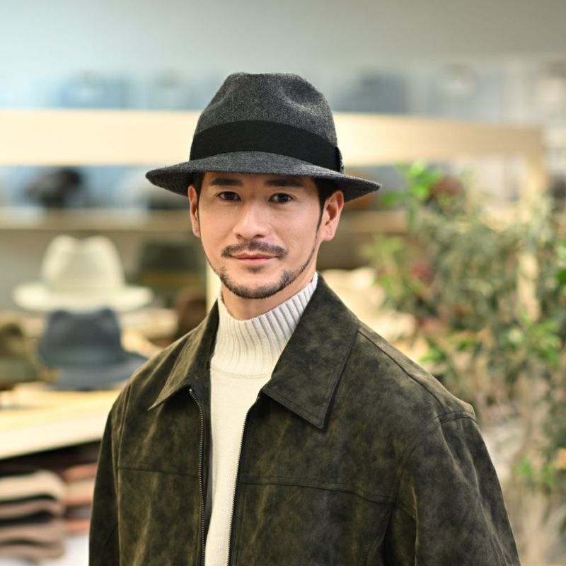 ノックスのソフトハット Wool Serge Windsor（ウールサージ ウインザー） チャコール