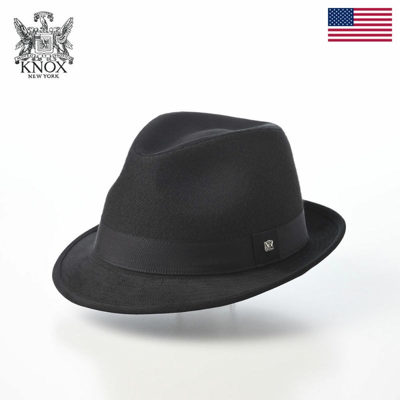 ノックスのソフトハット Melange Serge Corduroy Lescaut（メランジサージ コーデュロイ レスコー）922607R ブラック