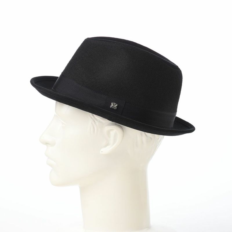 ノックスのソフトハット Melange Serge Corduroy Lescaut（メランジサージ コーデュロイ レスコー）922607R ブラック