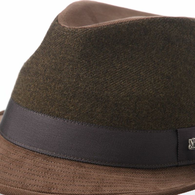 ノックスのソフトハット Melange Serge Corduroy Lescaut（メランジサージ コーデュロイ レスコー）922607R ブラウン