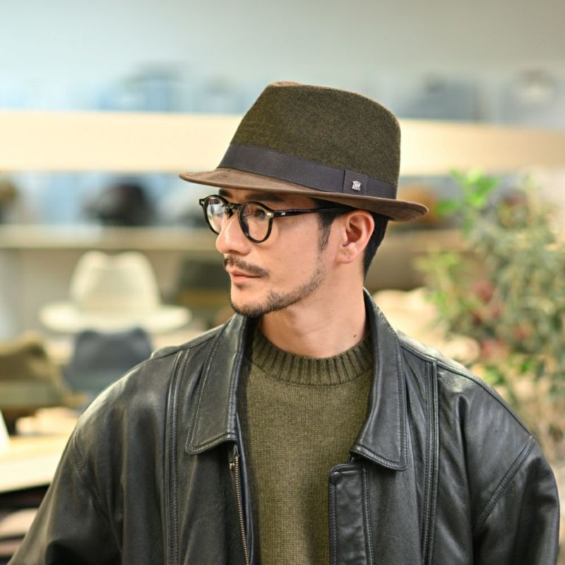 ノックスのソフトハット Melange Serge Corduroy Lescaut（メランジサージ コーデュロイ レスコー）922607R ブラウン