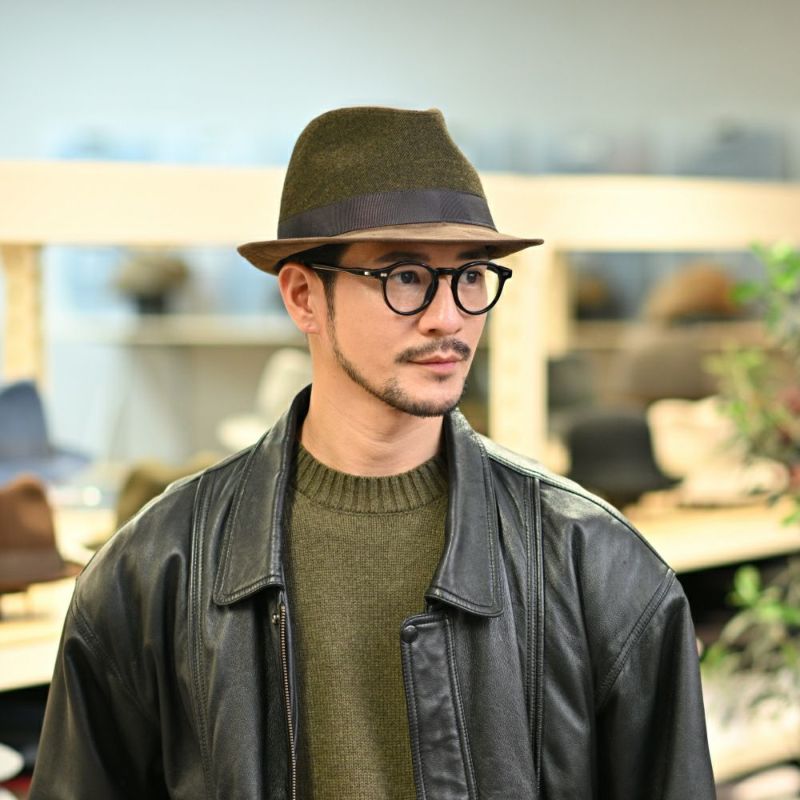 ノックスのソフトハット Melange Serge Corduroy Lescaut（メランジサージ コーデュロイ レスコー）922607R ブラウン