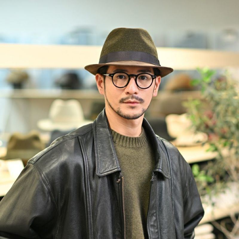 ノックスのソフトハット Melange Serge Corduroy Lescaut（メランジサージ コーデュロイ レスコー）922607R ブラウン