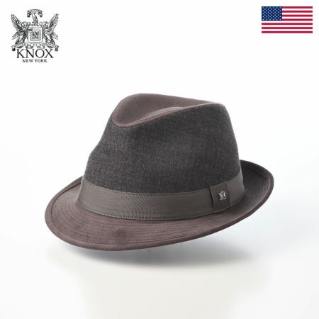 ノックスのソフトハット Melange Serge Corduroy Lescaut（メランジサージ コーデュロイ レスコー）922607R チャコール