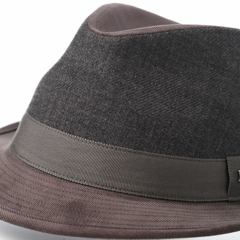 ノックスのソフトハット Melange Serge Corduroy Lescaut（メランジサージ コーデュロイ レスコー）922607R チャコール