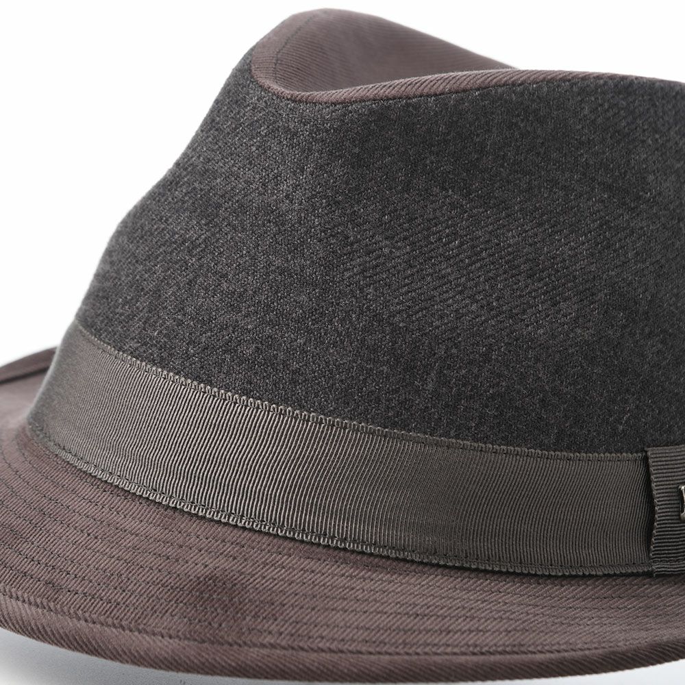 ノックスのソフトハット Melange Serge Corduroy Lescaut（メランジサージ コーデュロイ レスコー）922607R チャコール