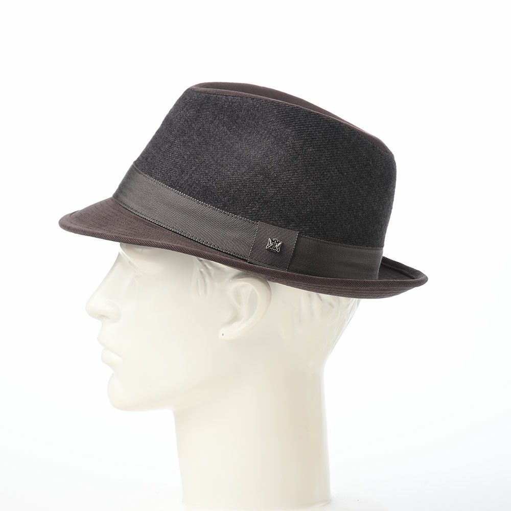 ノックスのソフトハット Melange Serge Corduroy Lescaut（メランジサージ コーデュロイ レスコー）922607R チャコール