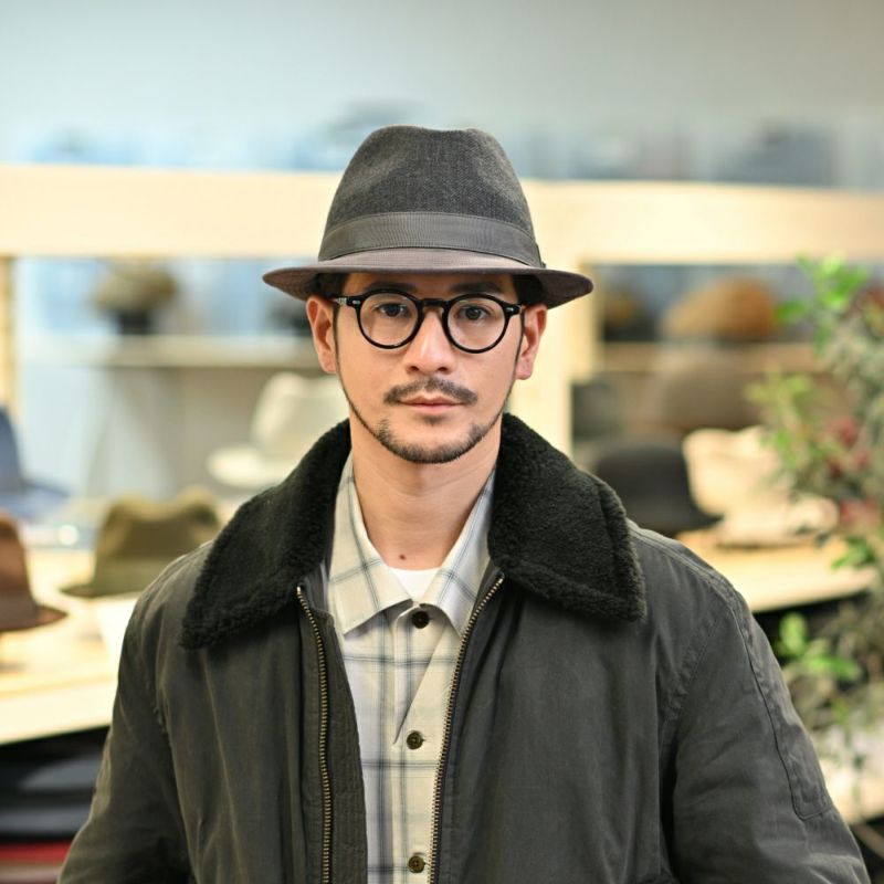 ノックスのソフトハット Melange Serge Corduroy Lescaut（メランジサージ コーデュロイ レスコー）922607R チャコール