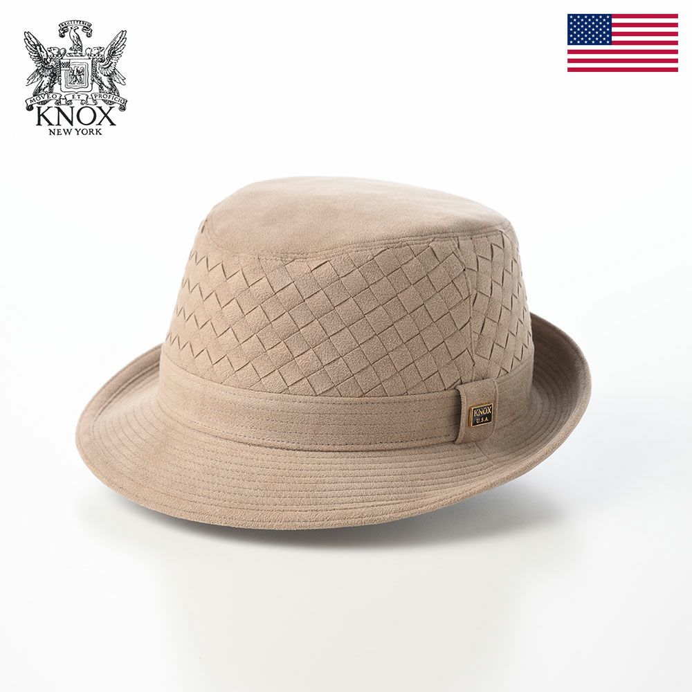 ノックスのソフトハット Suede Combination Soft Hat（スエード コンビネーション ソフトハット） ベージュ
