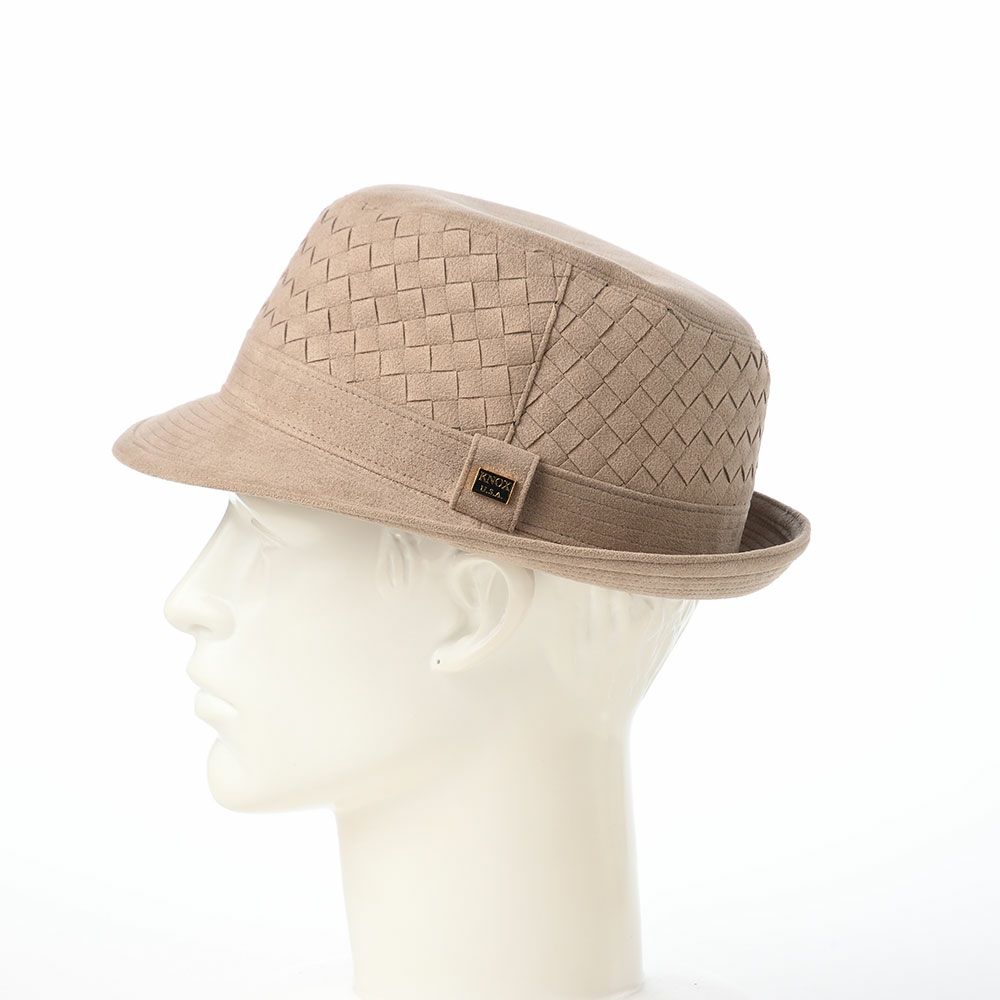 ノックスのソフトハット Suede Combination Soft Hat（スエード コンビネーション ソフトハット） ベージュ