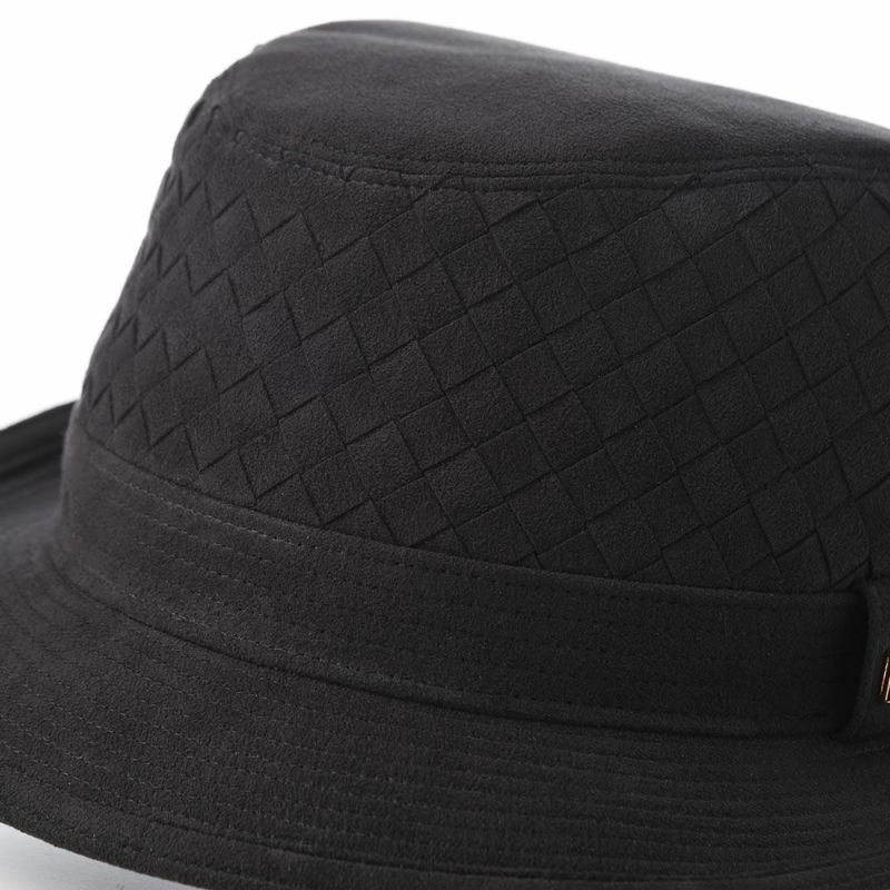 ノックスのソフトハット Suede Combination Soft Hat（スエード コンビネーション ソフトハット） ブラック