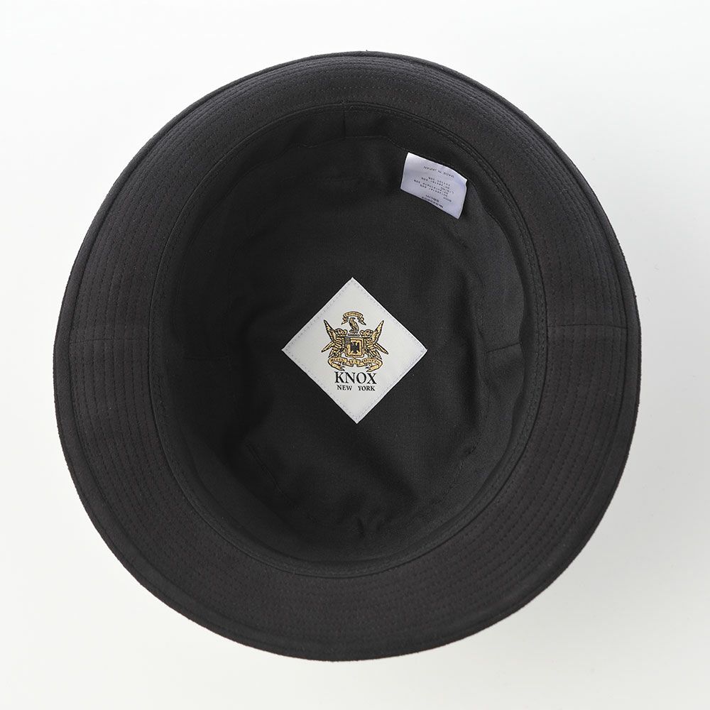 ノックスのソフトハット Suede Combination Soft Hat（スエード コンビネーション ソフトハット） ブラック