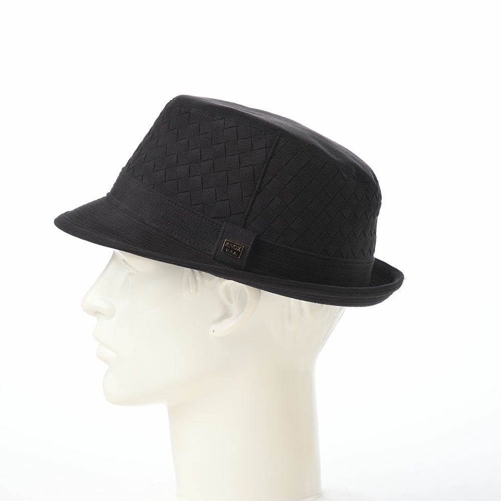 ノックスのソフトハット Suede Combination Soft Hat（スエード コンビネーション ソフトハット） ブラック