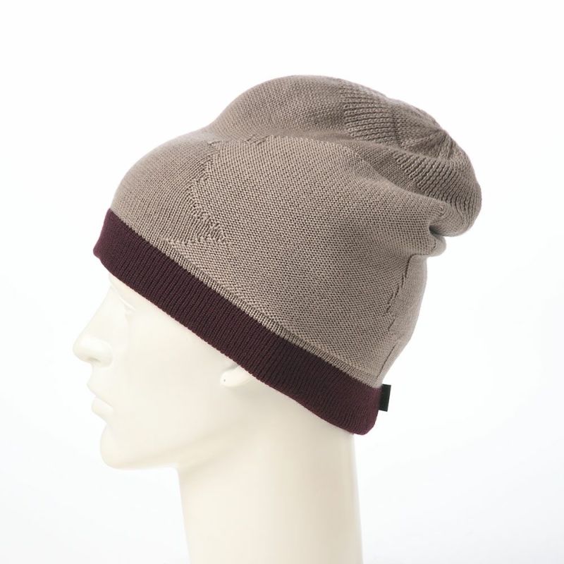 ガリュープラネットのニット帽 Watch Cap（ワッチキャップ）752 ベージュバーガンディ