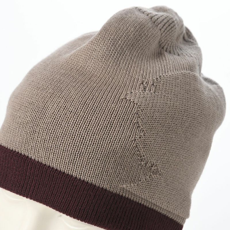 ガリュープラネットのニット帽 Watch Cap（ワッチキャップ）752 ベージュバーガンディ