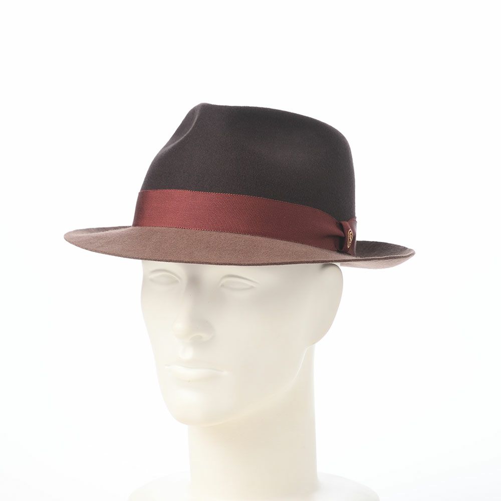 ガリュープラネットのフェルトハット Bicolor Felt Hat（バイカラー フェルトハット）859 ブラウン