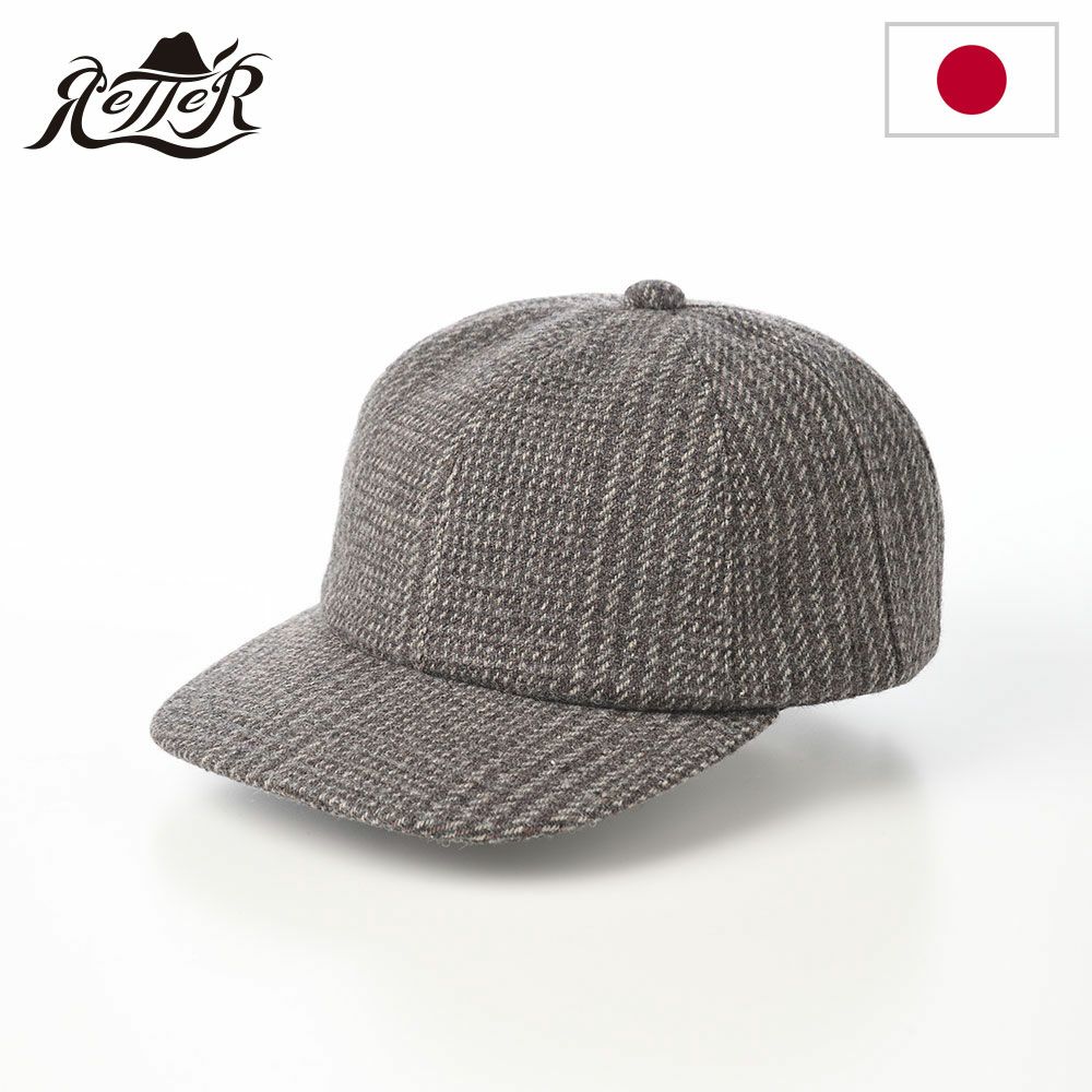 レッターのキャップ Glen cap（グレン キャップ） チャコール