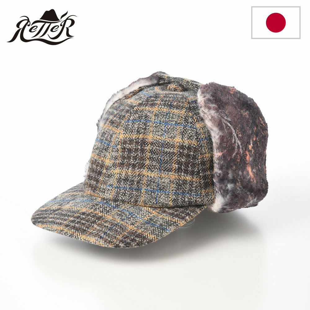 レッターのキャップ Check Cotton Cap（チェックコットンキャップ） グレー