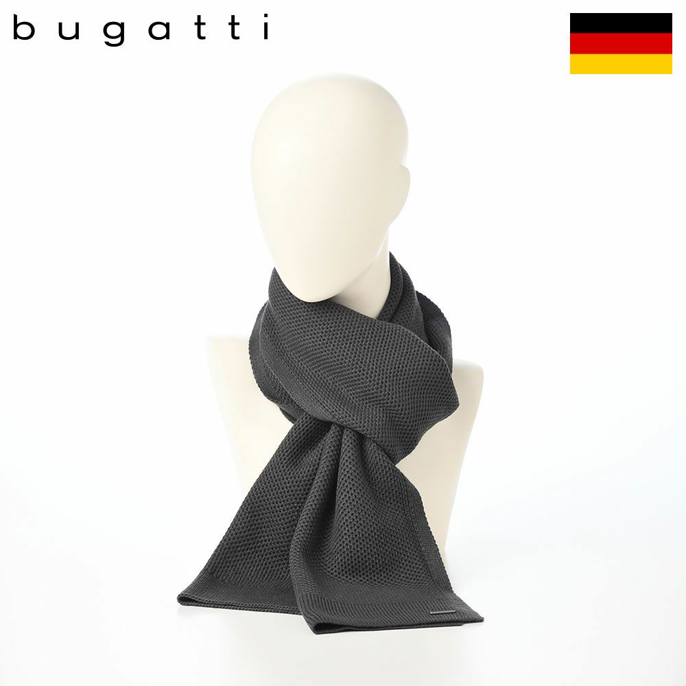 ブガッティのスカーフ・マフラー Honeycomb Scarf（ハニカム スカーフ） 630208 チャコール