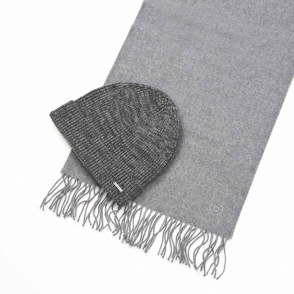 ブガッティのスカーフ・マフラー Virgin Wool Scarf ＆ Beanie（バージンウール スカーフ＆ビーニー） 630214 グレー