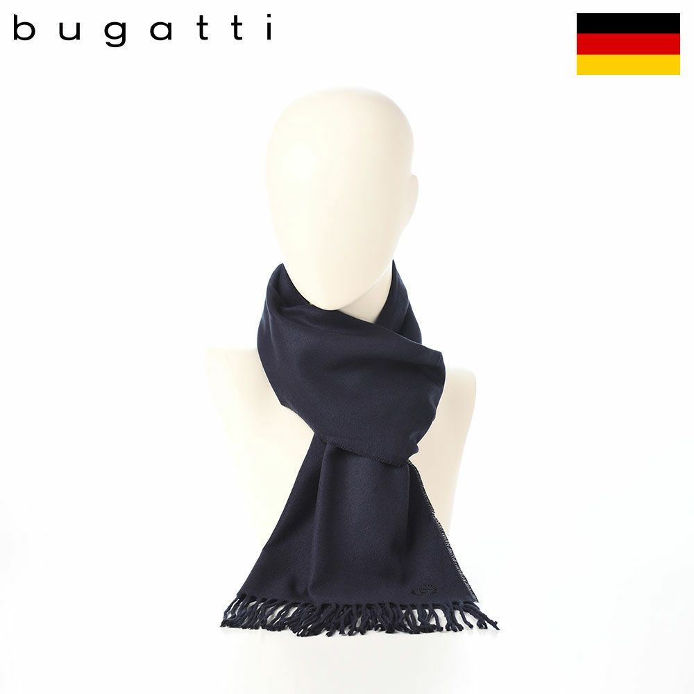 ブガッティのスカーフ・マフラー Cashmink Scarf（カシミンクスカーフ） 630300 ネイビー