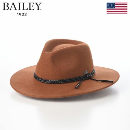 ベイリーのフェルトハット LITEFELT PISTON（ライトフェルト ピストン） キャラメル