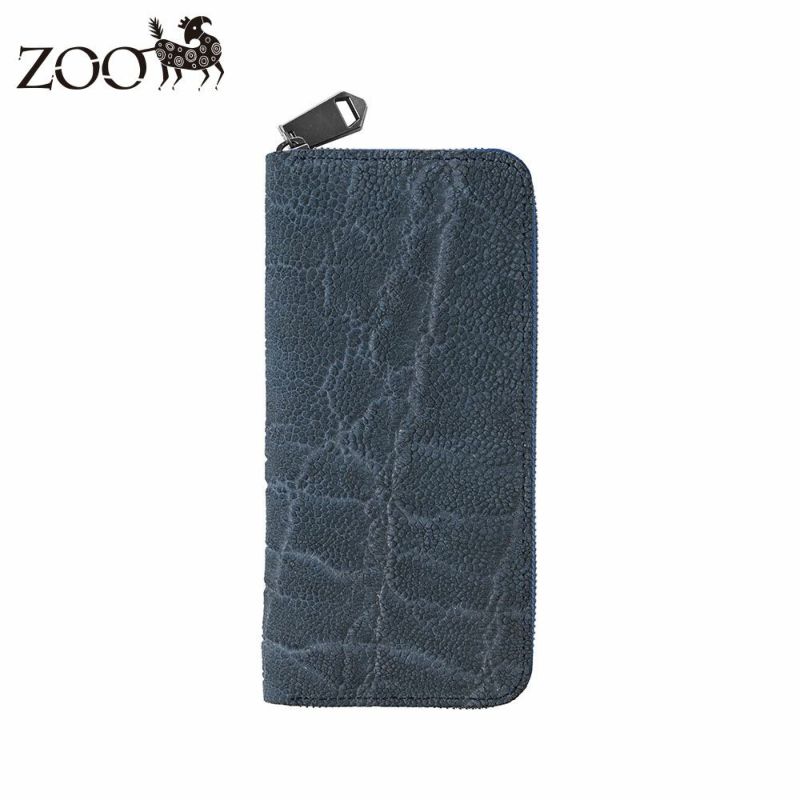 ズーの長財布 エレファントノーズ ラウンドファスナー 長財布 ウルトラマリンブルー