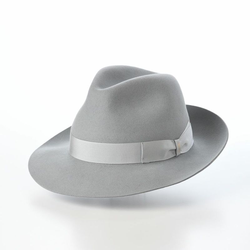 ボルサリーノのフェルトハット Alessandria rasato（アレッサンドリア ラザート） 390054 ライトグレー