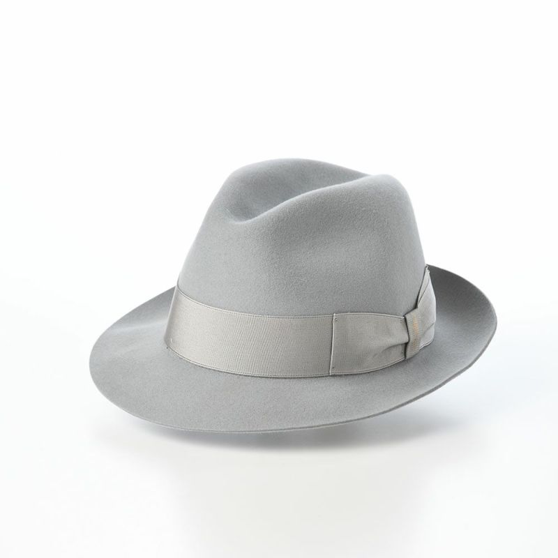 ボルサリーノのフェルトハット Alessandria rasato piccola（アレッサンドリア ラザート ピッコラ） 390131 ライトグレー