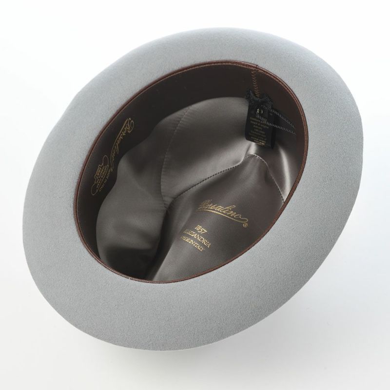 ボルサリーノのフェルトハット Alessandria rasato piccola（アレッサンドリア ラザート ピッコラ） 390131 ライトグレー