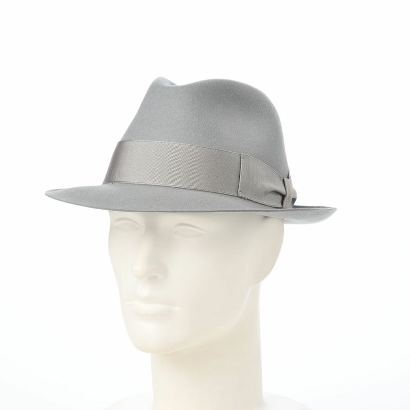 ボルサリーノのフェルトハット Alessandria rasato piccola（アレッサンドリア ラザート ピッコラ） 390131 ライトグレー