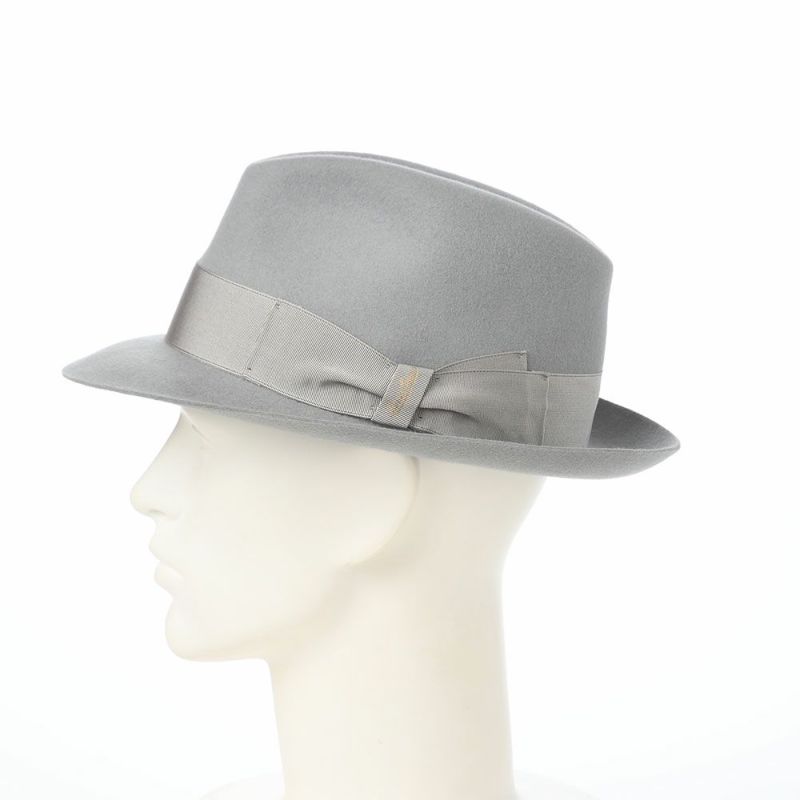 ボルサリーノのフェルトハット Alessandria rasato piccola（アレッサンドリア ラザート ピッコラ） 390131 ライトグレー