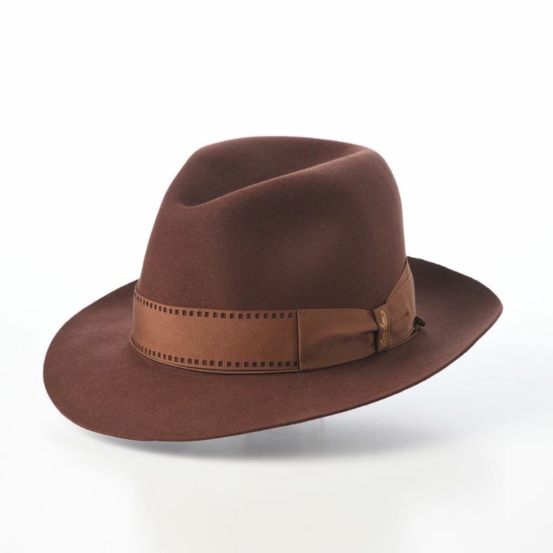 ボルサリーノのフェルトハット Q.S. Humphrey Bogart（Q.S. ハンフリー・ボガート） 112836 ブラウン
