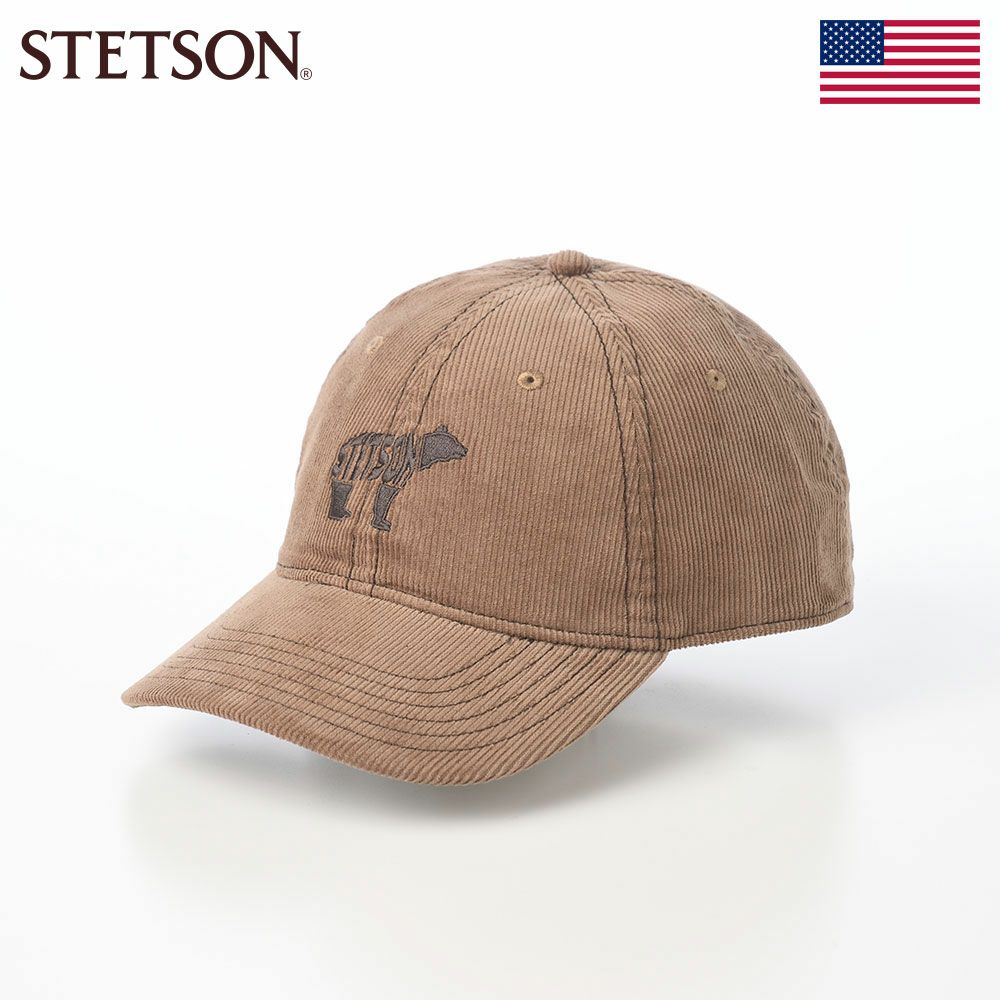 ステットソンのキャップ BASEBALL CAP BEAR（ベースボールキャップ ベアー） ST307EU ブラウン
