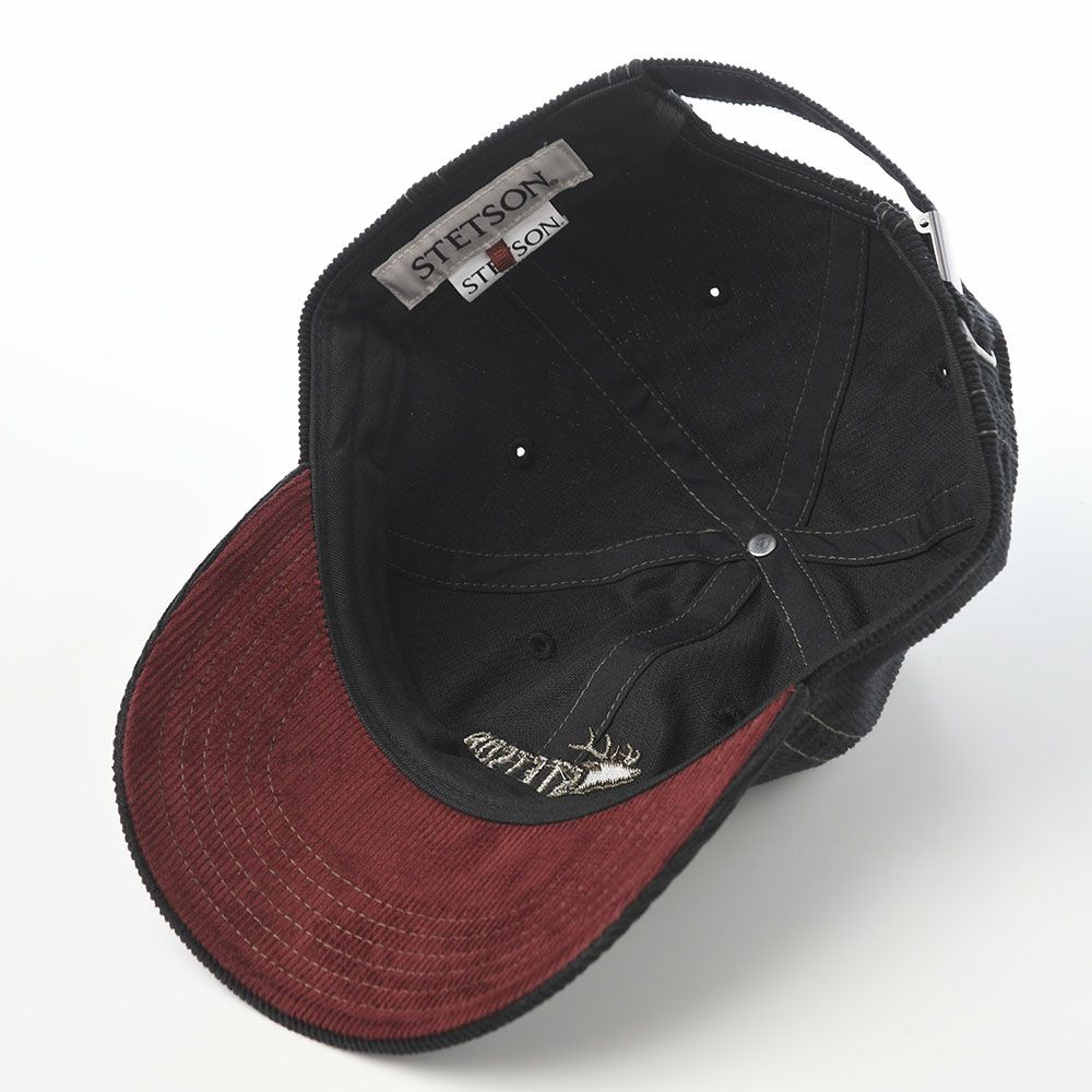 ステットソンのキャップ BASEBALL CAP DEER（ベースボールキャップ ディア） ST308EU ブラック