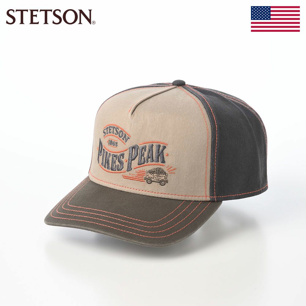 ステットソンのキャップ TRUCKER CAP PIKES PEAK（トラッカーキャップ パイクスピーク） ST309EU グリーン