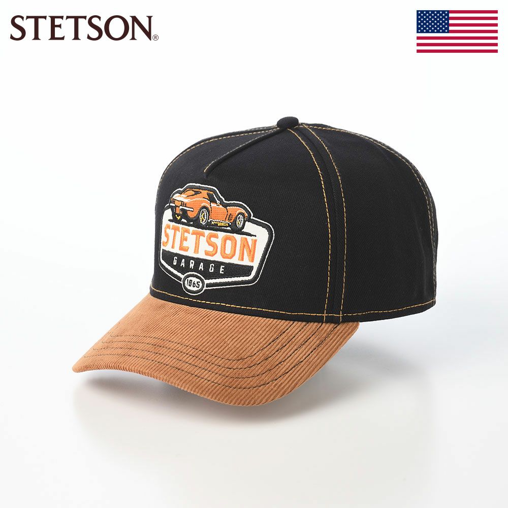 ステットソンのキャップ TRUCKER CAP STETSON GARAGE2（トラッカーキャップ ステットソンガレージ2） ST310EU ブラック