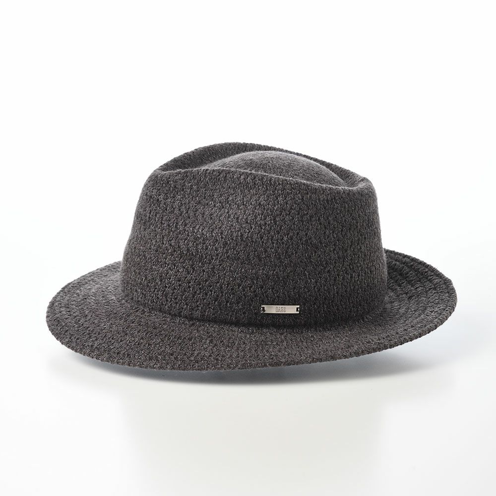 ダックスのソフトハット Manish Tweed Knit（マニッシュ ツイードニット） D2047 チャコール