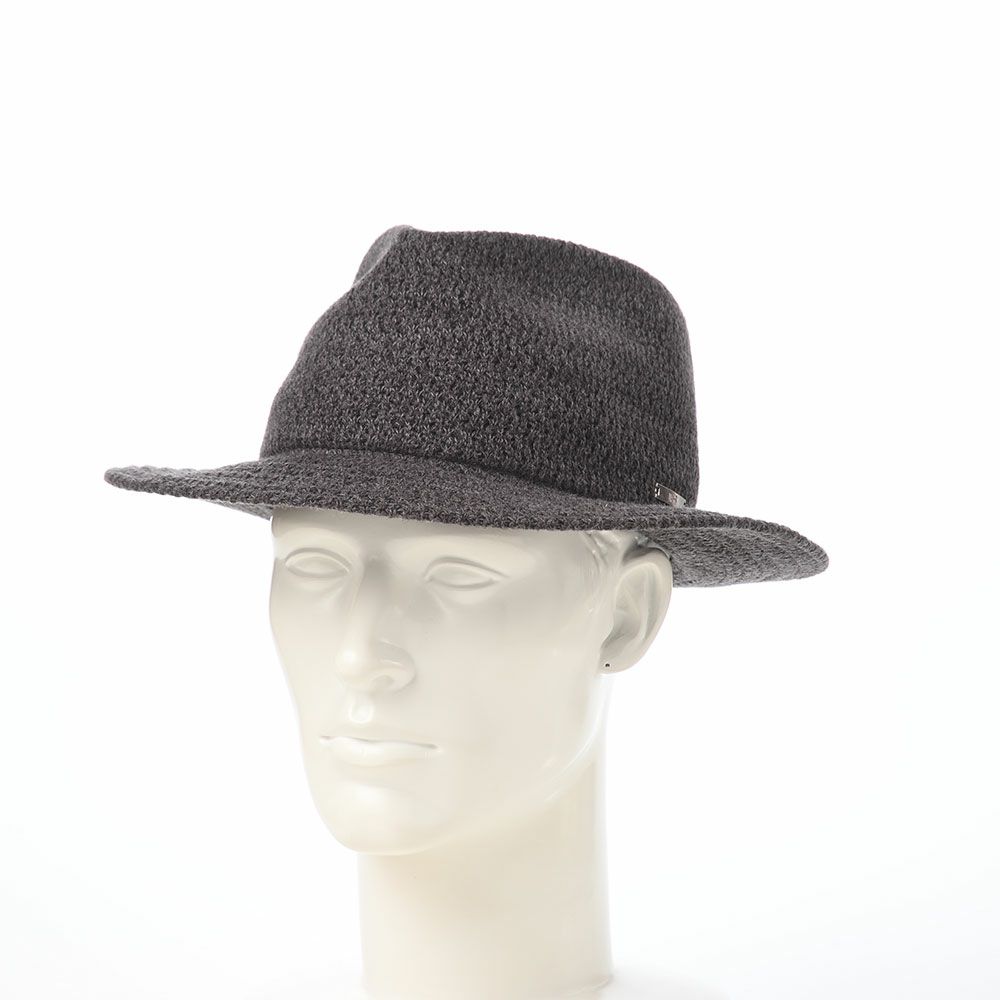 ダックスのソフトハット Manish Tweed Knit（マニッシュ ツイードニット） D2047 チャコール