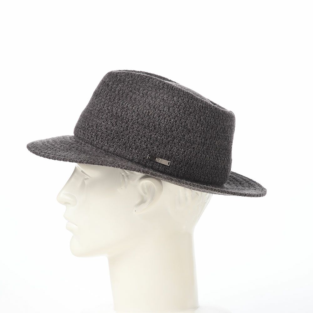 ダックスのソフトハット Manish Tweed Knit（マニッシュ ツイードニット） D2047 チャコール