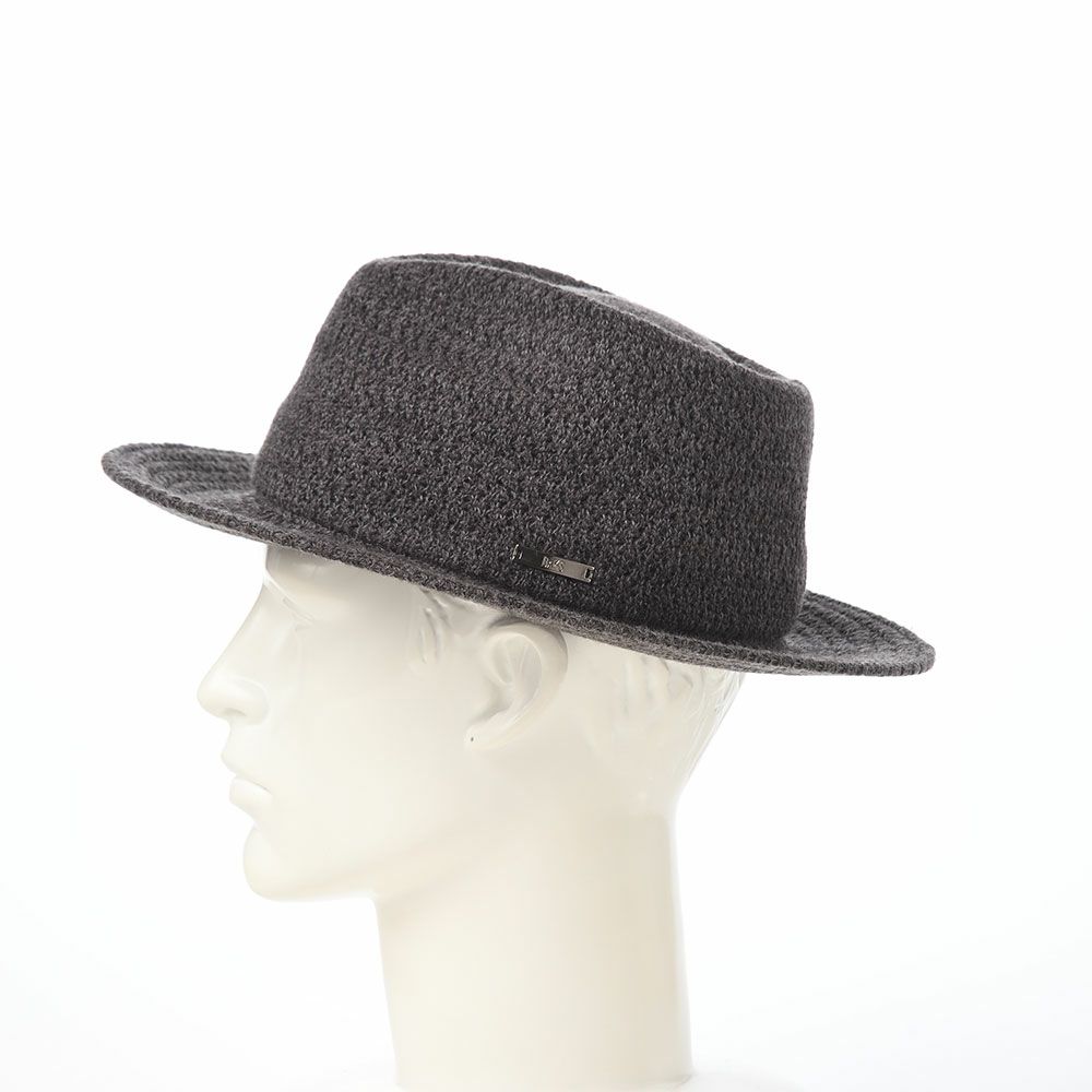 ダックスのソフトハット Manish Tweed Knit（マニッシュ ツイードニット） D2047 チャコール