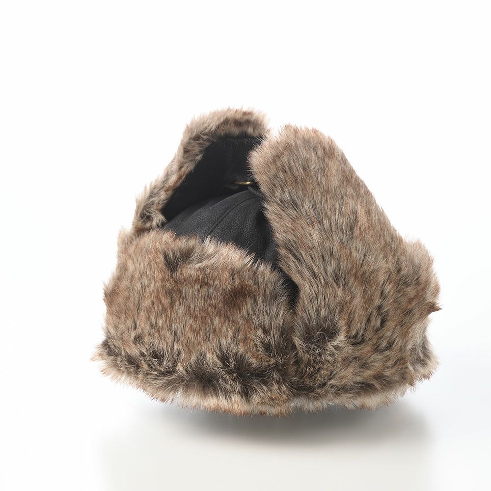 ステットソンの飛行帽 NUBACK LEATHRE BOMBER CAP（ヌバックレザー ボンバーキャップ） ST244 ブラック