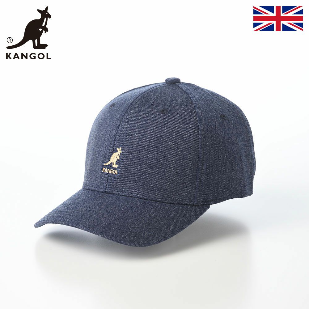 カンゴールのキャップ WOOL FLEXFIT BASEBALL（ウール フレックスフィット ベースボール） デニム