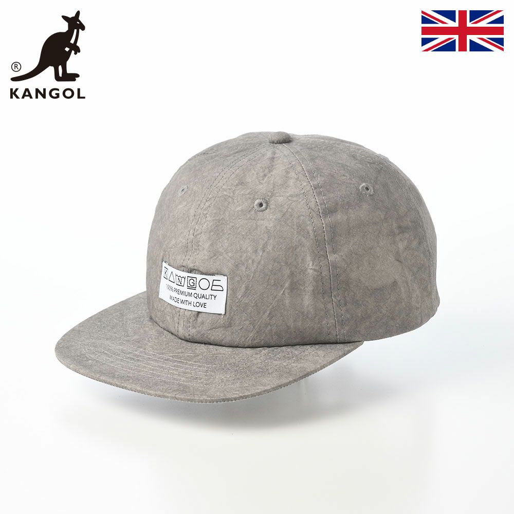 カンゴールのキャップ CARE LABEL BASEBALL CAP（ケアラベル ベースボールキャップ） グレー