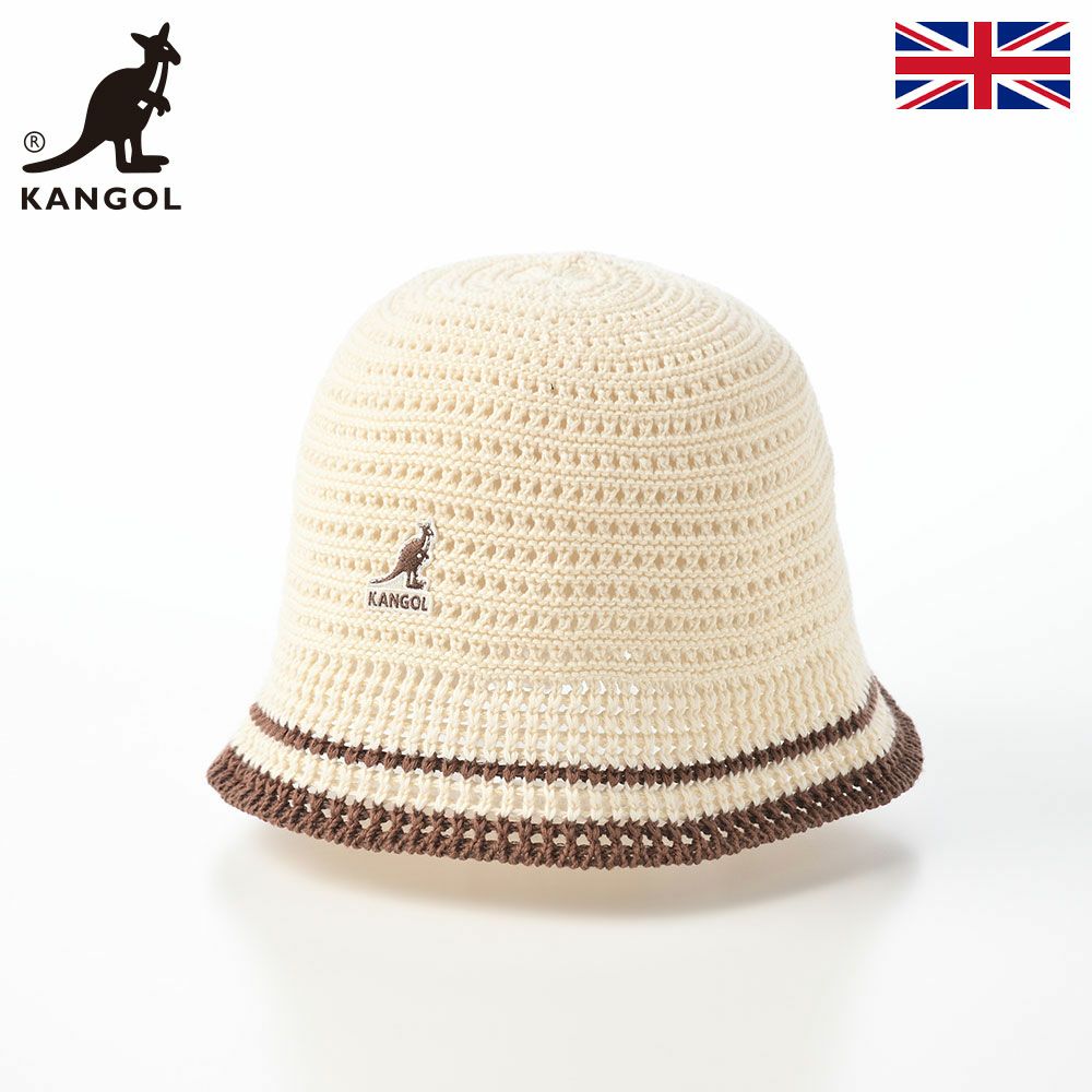 カンゴールのバケットハット KNIT CROCHET（ニット クロシェ） アイボリー